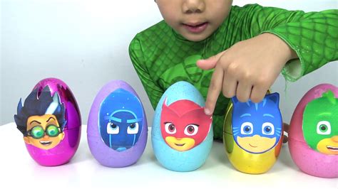 Pj Masks Surprise Eggs Opening With Troy Tbtfuntv Youtube