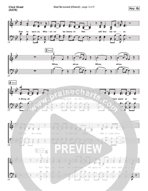 God So Loved Choral Anthem Satb Choir Sheet Music Pdf We The Kingdom Arr Luke Gambill