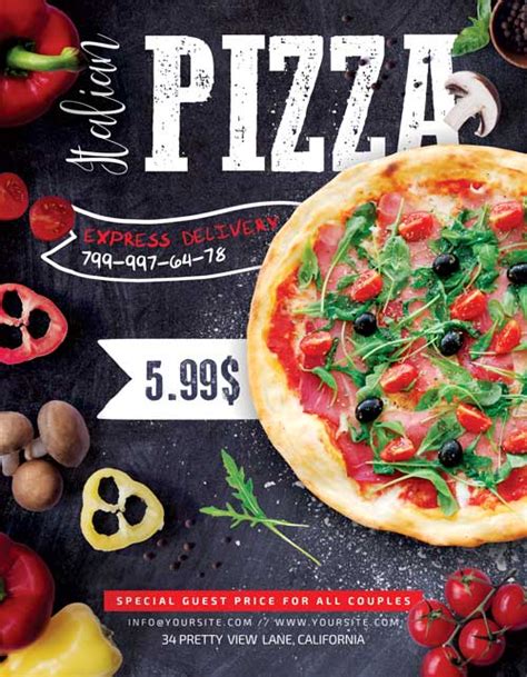 Pizza Delivery Free PSD Flyer Template - Freebie | FreePSDFlyer