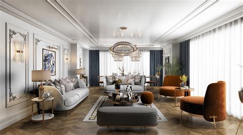 Neoclassical Living Room in Istanbul :: Behance