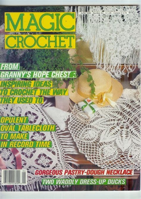 Vintage 1980s Magic Crochet Magazine Pattern Book By Patternpatch