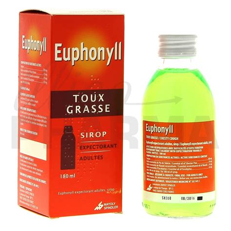 MAYOLY Euphonyll Expectorant Adulte Toux Grasse Sirop De 180 Ml Prix