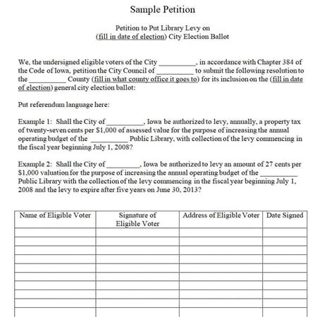 14 Free Editable Petition Templates Word Excel Fomats