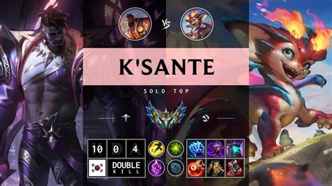 K Sante Top Vs Smolder KR Challenger Patch 14 13 YouTube