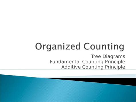 (PPT) Tree Diagrams Fundamental Counting Principle Additive Counting Principle - DOKUMEN.TIPS