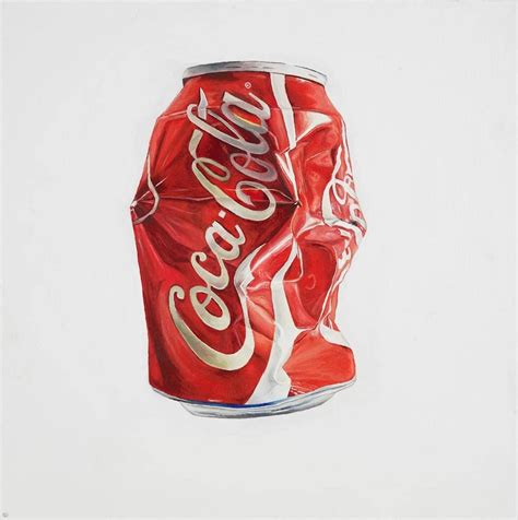 Crushed Coca Cola Can