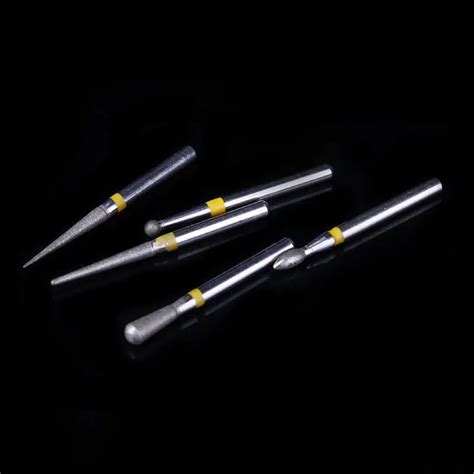 10pcs Kit Dental Diamond Burs For Teeth Porcelain Ceramics Composite