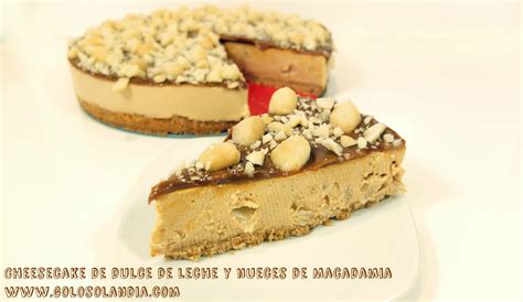 Cheesecake De Dulce De Leche Y Nueces De Macadamia Golosolandia Recetas Y Vídeos De Postres Y