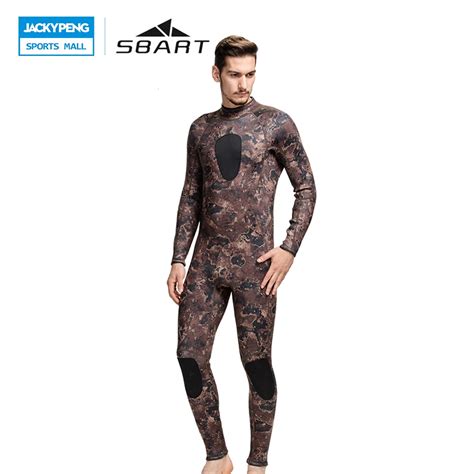 Sbart Wetsuits Men S Camouflage Full Body Swimsuit Mm Neoprene