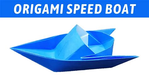 Paper Speedboat Origami How To Make Origami Speedboat Easy Tutorial