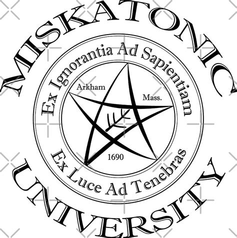 "Miskatonic University Logo" Stickers by AtlantianKing | Redbubble