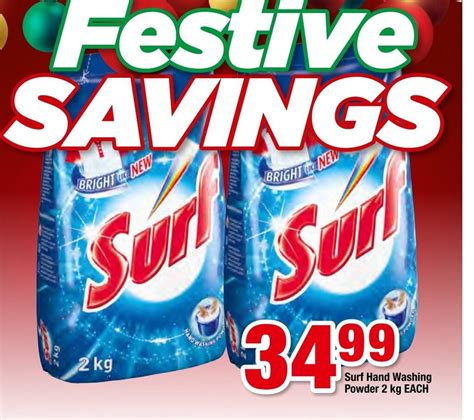 Surf Hand Washing Powder 2kg Each Offer At Ok Foods