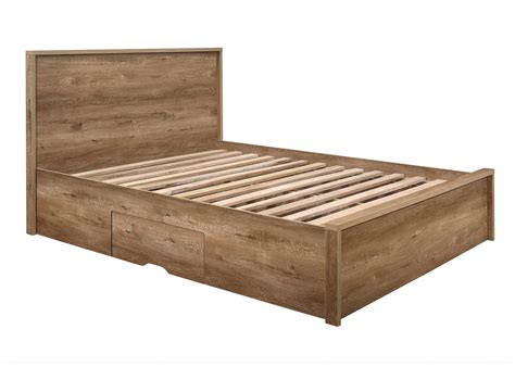 Stockwell King Bed Rustic Oak Birlea