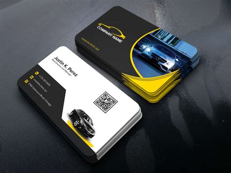 Rent a Car Business Cards Template | TechMix