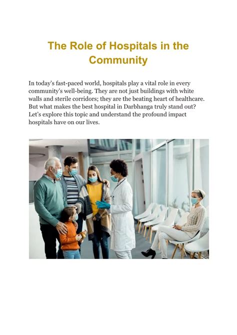 Ppt The Role Of Hospitals In The Community Powerpoint Presentation