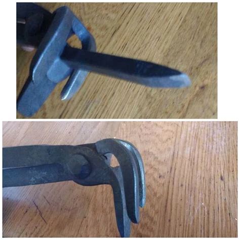 Two Pictures Side By Side One Shows A Wrench And The Other Shows A Pair