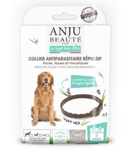 Collier Antiparasitaire R Pulsif Pour Moyen Chien Anju Beaute