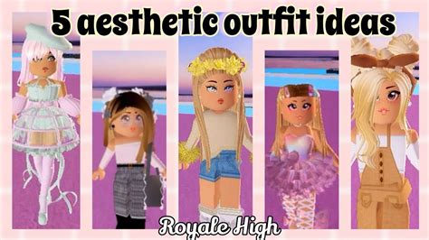 5 Aesthetic Outfit Ideas Royale High 🌻 Youtube