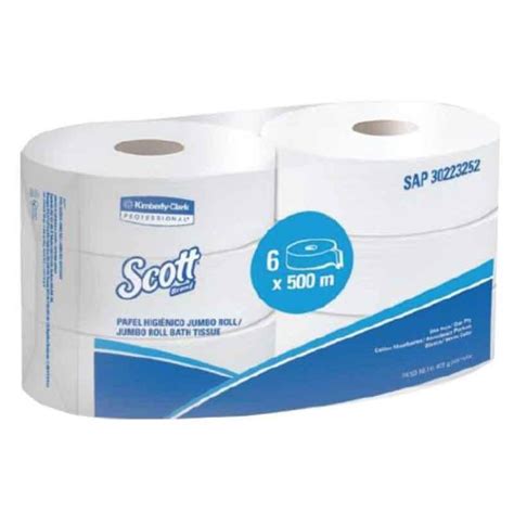 Papel Higiénico Jumbo Roll Scott® Basic 1 Hoja Uso Dispensador 1x6x400