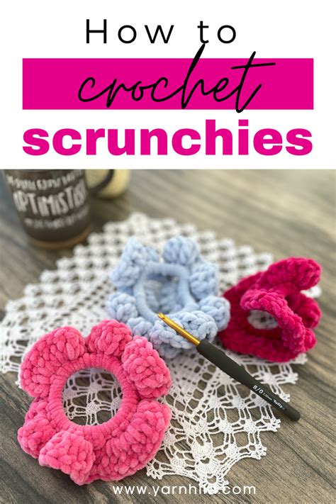 How To Crochet Easy Crochet Scrunchies Crochet With Yarnhild