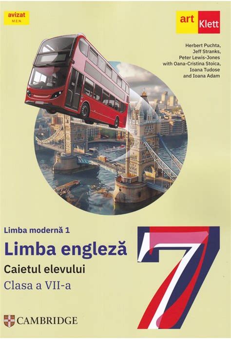 Limba modernă 1 Engleză Caietul elevului Clasa a VII a ArtKlett