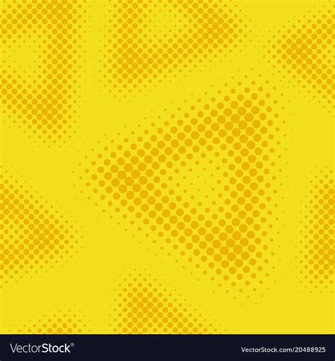 Yellow Seamless Halftone Background Royalty Free Vector