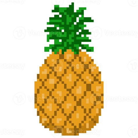 Pineapple Pixel Art 13743343 PNG