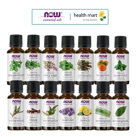 Sg Now Essential Oil Peppermint Lavender Tea Tree Lemongrass