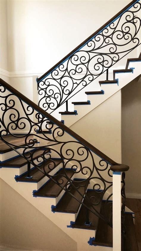 Ferforje Merdiven Korkuluk 📞05336910626 Iron Stair Railing Wrought Iron Stairs Wrought Iron