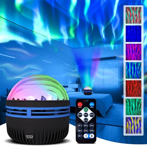 2 In 1 Northern Lights And Ocean Wave Projector Star Projector With