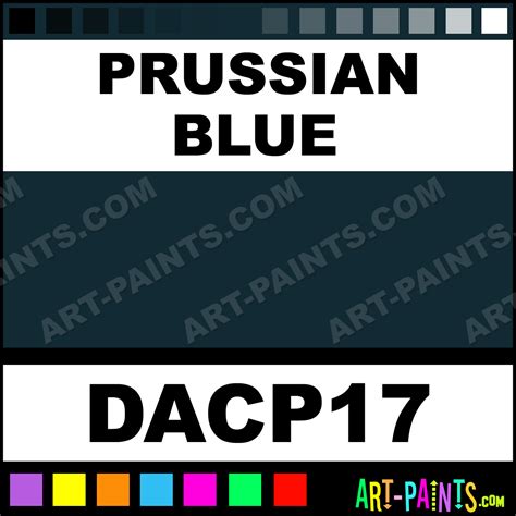 Prussian Blue Decorative Acrylic Paints - DACP17 - Prussian Blue Paint ...