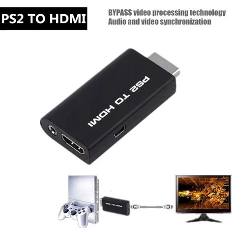 Adaptador De Conversor De Udio Ps2 E V Compat Vel Cabo Hdmi Compat