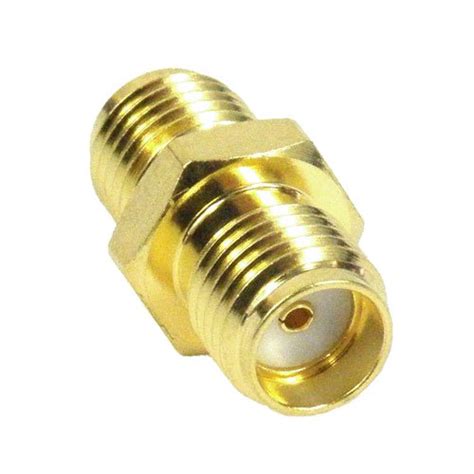 SMA Female Jack To SMA Female Jack Adapter Gold Plated Stainless