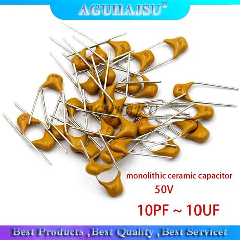 Pcs Lot V Monolithic Ceramic Capacitor Pf Uf Pf Nf Nf