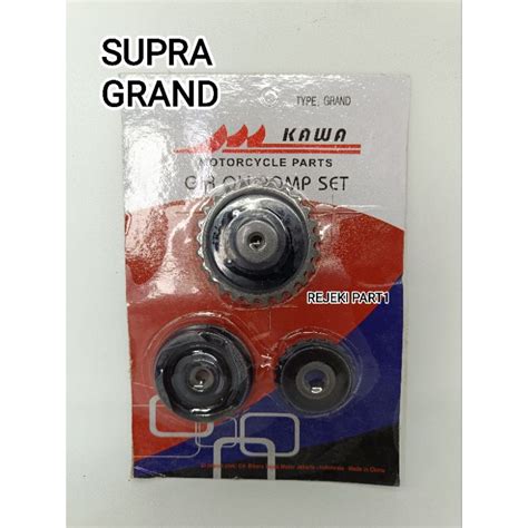 Jual Gigi Pompa Oli Komplit Karet Roll Supra Grand Prima Shopee