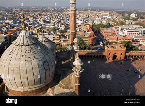 Aerial view of Jama Masjid Stock Photo - Alamy