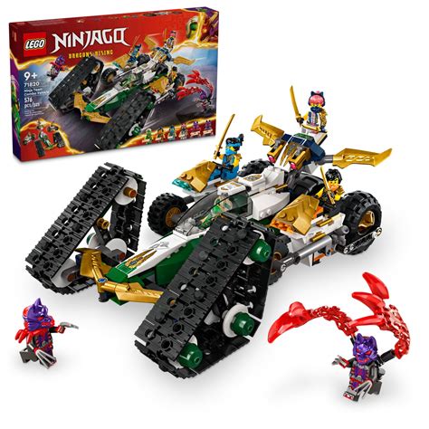 LEGO NINJAGO Ninja Team Combo Vehicle, 4 in 1 Ninja Playset for Kids ...