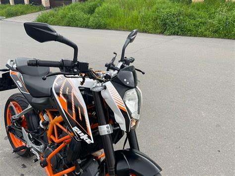 Купить б у KTM 390 Duke инжектор 6 передач в Камышевахе оранжевый naked bike 2014 года на Авто
