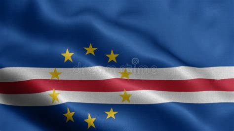 Bandeira De Ondas Curtas De Cabo Verde Ilustra O Stock Ilustra O