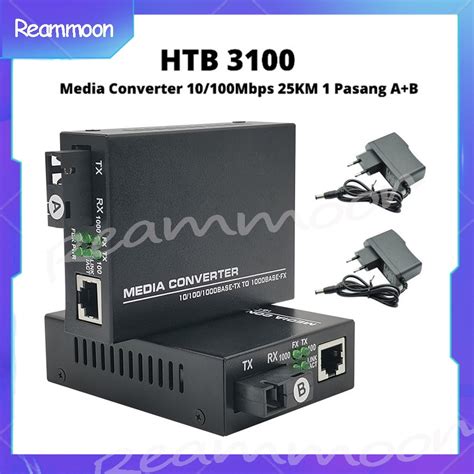 Jual Jual HTB 3100 AB Fiber Optic Media Converter HTB 3100 AB RJ45 25KM