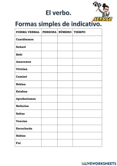 A Spanish Worksheet With The Words And Numbers For Each Subject In This