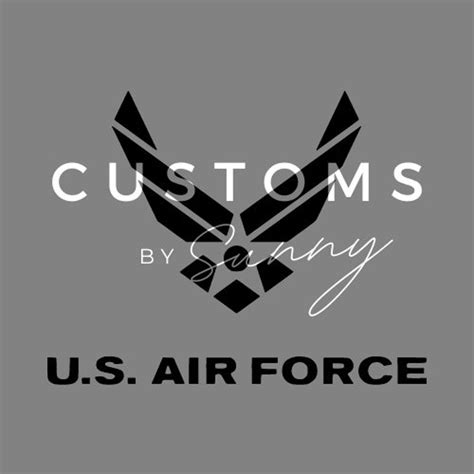 United States Air Force Emblem Svg File Cricut Cnc Laser Outline Digital Download Etsy