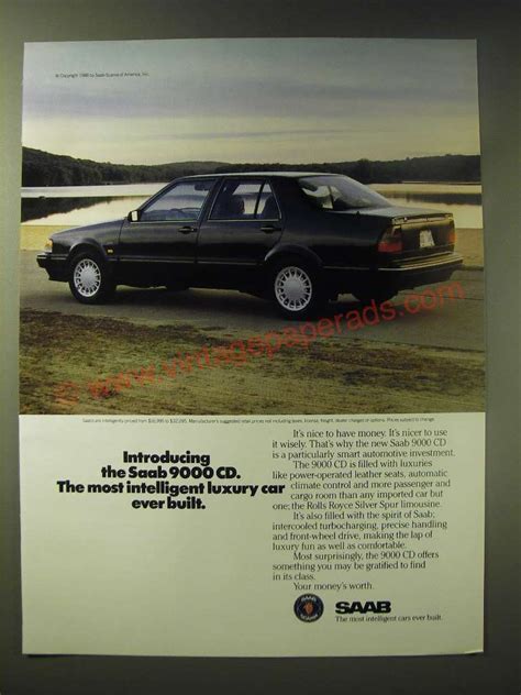 1989 Saab 9000 Cd Car Ad Introducing The Saab 9000 Cd The