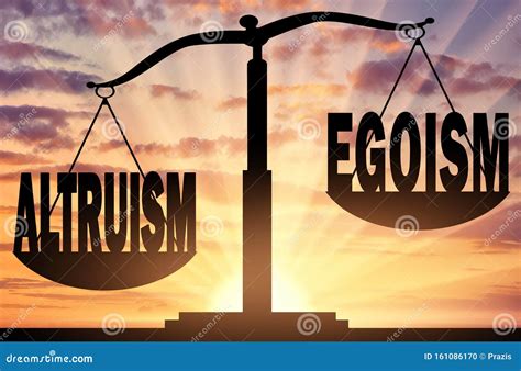 Altruism Or Egoism Symbol Businessman Turns Wooden Cubes And Changes