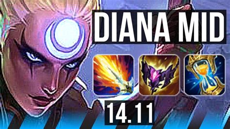 DIANA Vs LEBLANC MID 69 Winrate 7 Solo Kills 45k DMG Dominating