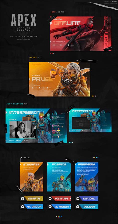 Twitch Design Overlays For Apex Legends Streamers Behance