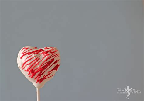 Chocolate Covered Heart Shaped Cake Pops - PinkWhen