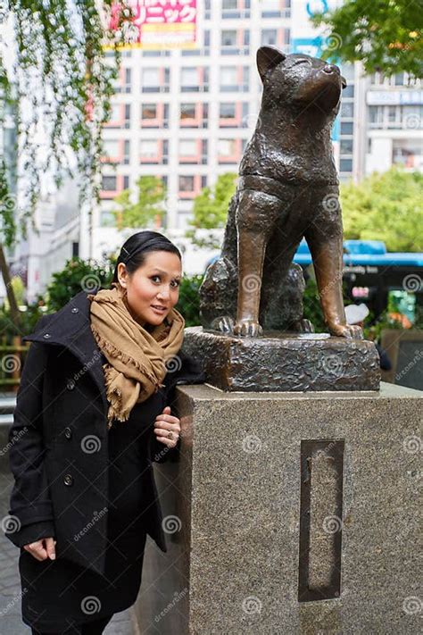 Statue Of Hachiko Shinjuku Tokyo Japan Stock Image Image Of