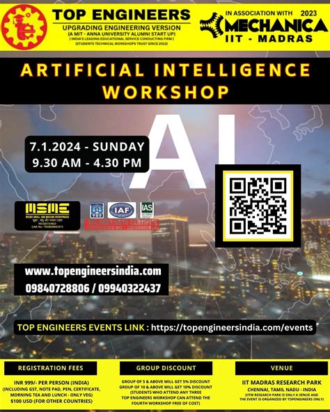 Artificial Intelligence Workshop 2024 Top Engineers Workshop Chennai