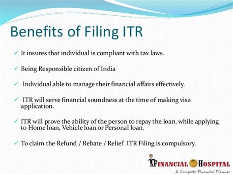 Benefits Of Filing Income Tax Return In India Tax Walls